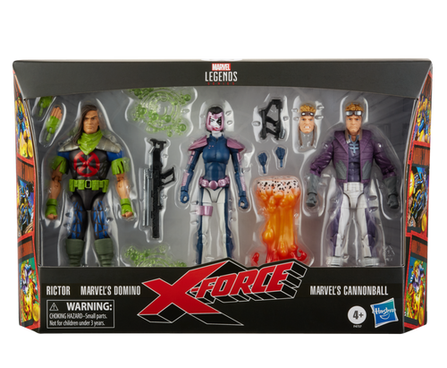 Marvel Legends Series X-Force Marvel’s Domino, Rictor, & Marvel’s Cannonball