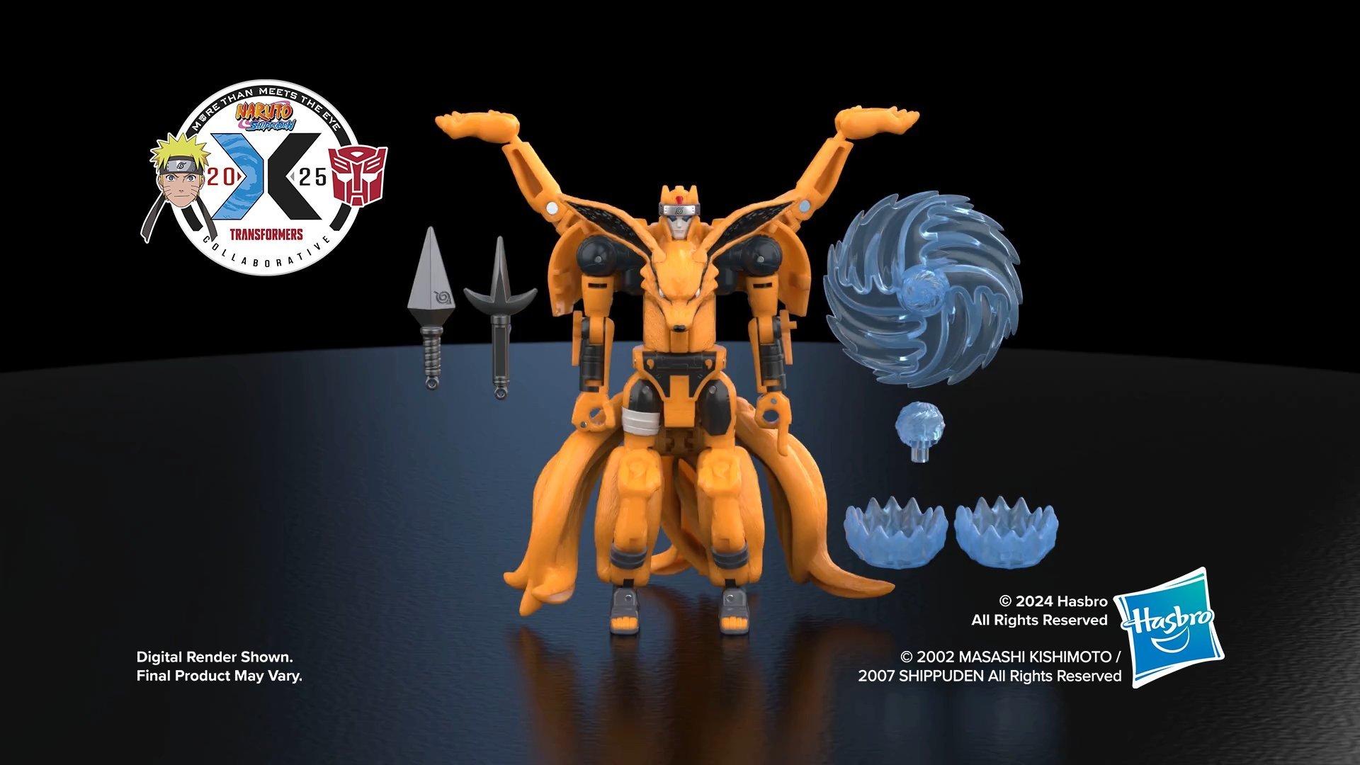 Transformers Collaborative NARUTO SHIPPUDEN x Transformers Kurama and Gamakichi
