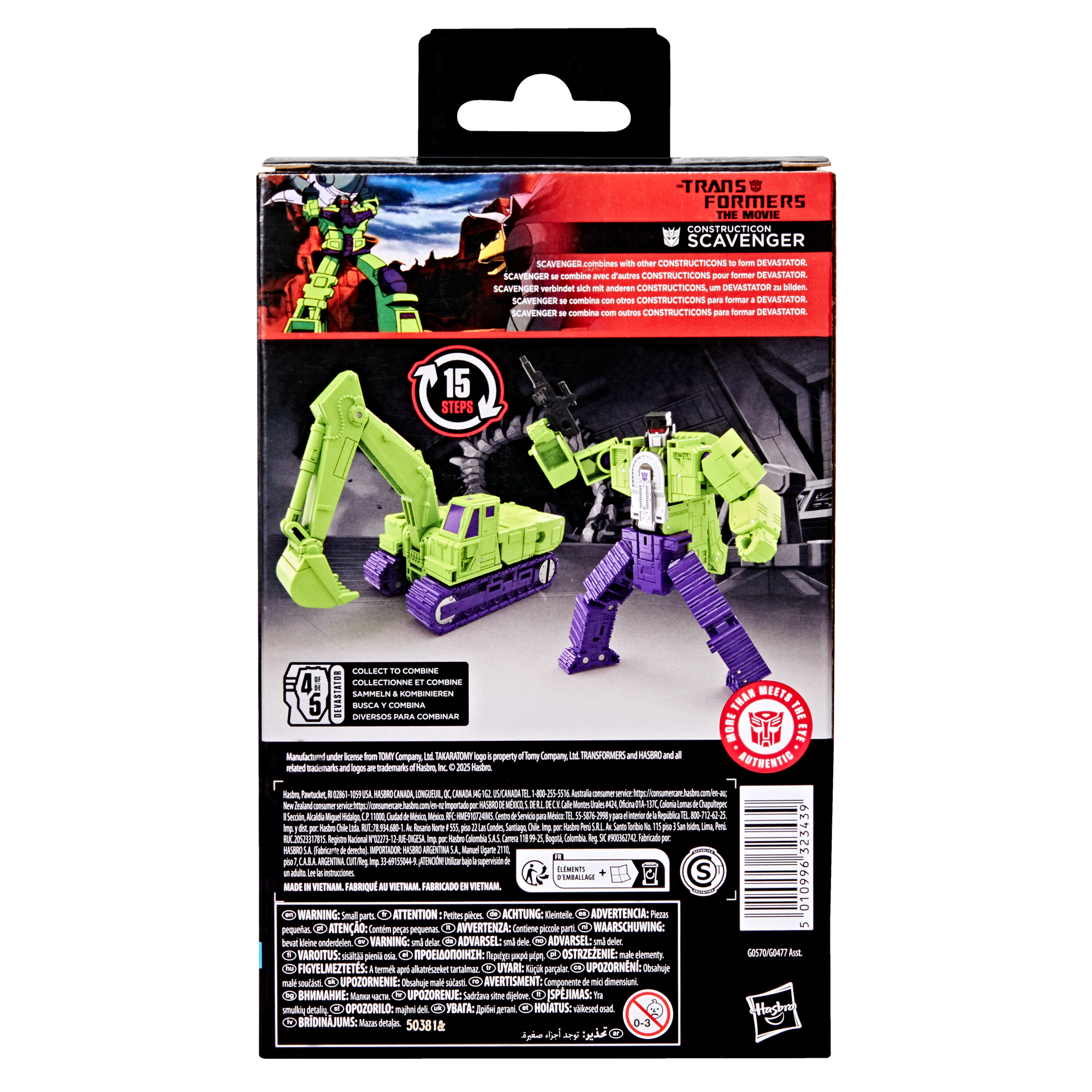 Transformers Studio Series Deluxe Class The Transformers: The Movie Constructicon Scavenger