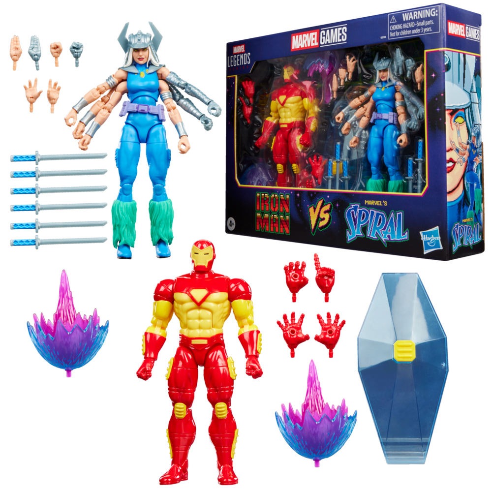 Marvel Legends Series Marvel Games Iron Man vs Marvel’s Spiral