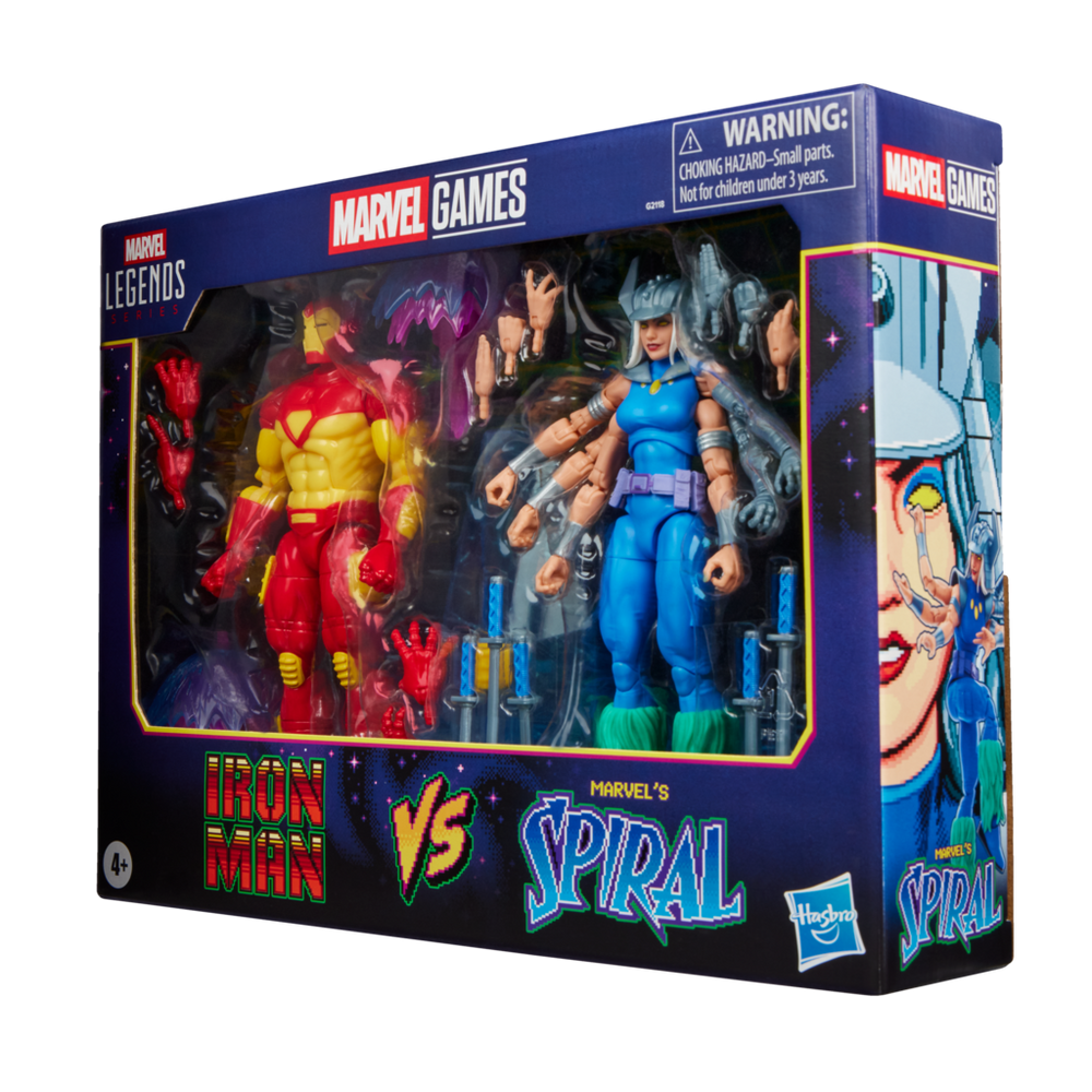 Marvel Legends Series Marvel Games Iron Man vs Marvel’s Spiral