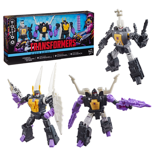 Transformers Studio Series The Transformers: The Movie MTMTE Collection Insecticon Bombshell, Insecticon Shrapnel, & Insecticon Kickback