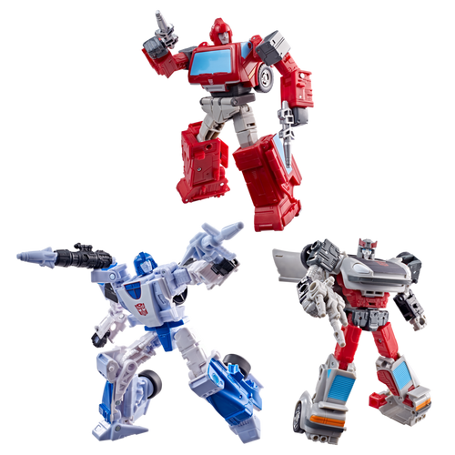 Transformers Age of the Primes Autobot Mirage, Ironhide, and Bluestreak